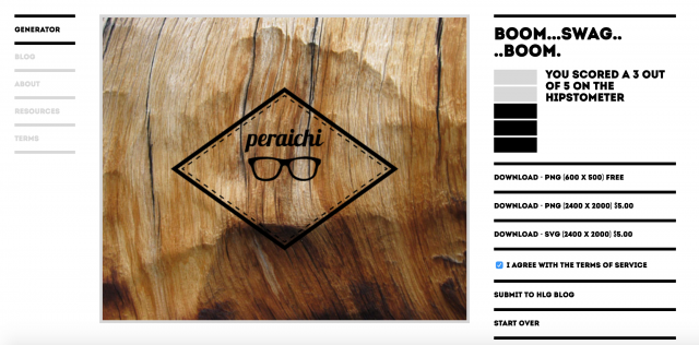 hipster logo generator