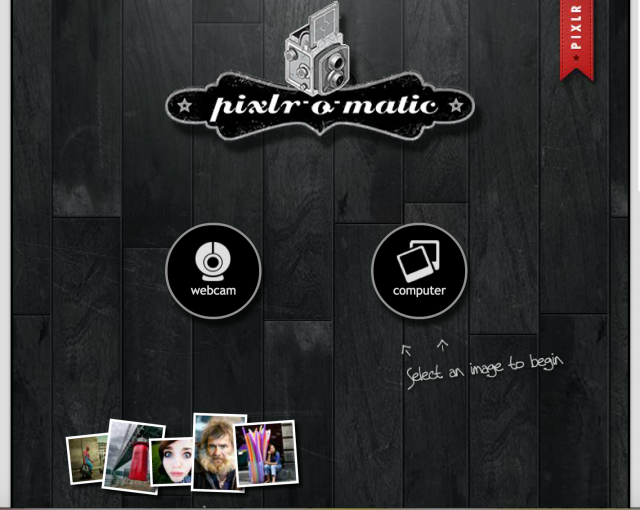 PIXLR o-maticのトップページ