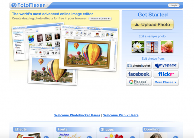 fotoflexerのトップページ