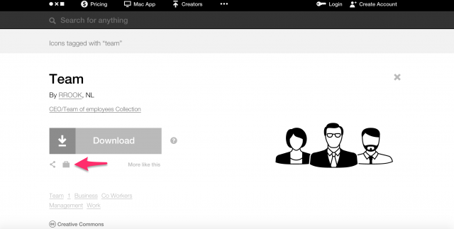 The Noun Projectのかばんのマーク