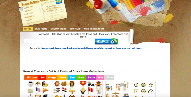 free icons webのトップページ