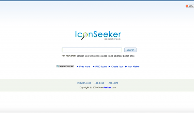 icon seekerのトップページ