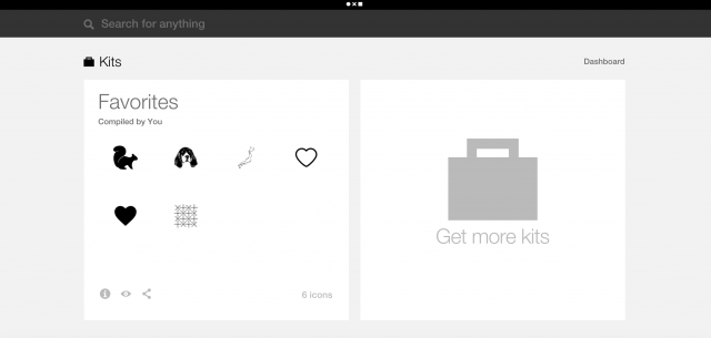 The Noun ProjectのFavoritesフォルダ