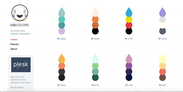 LOL COLORSのトップページ