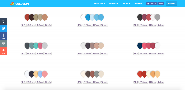 COLORIONのトップページ