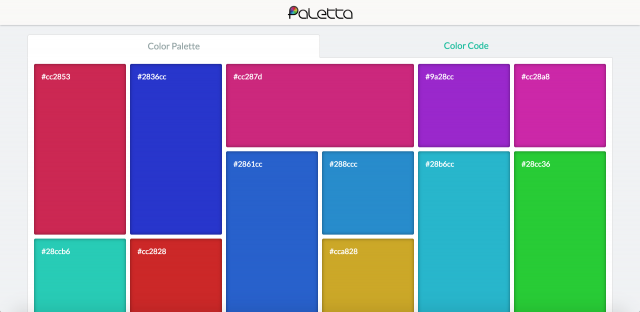 Palettaのトップページ