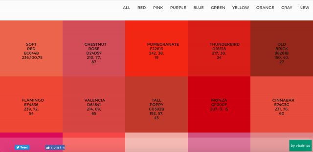 Flat UI Color Pickerのトップページ