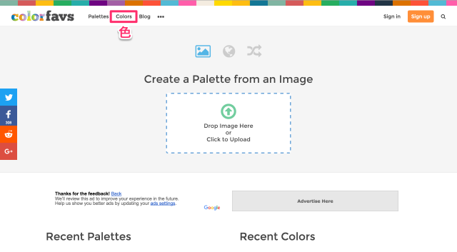ColorFavsのトップページ