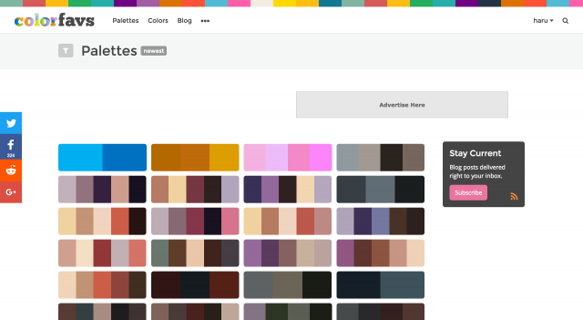 カラーパレット一覧