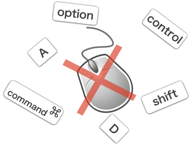 ショートカットキー マウス 不要 画像