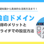 ドメインの基礎から活用方法まで徹底解説：独自ドメイン取得のメリットとペライチでの設定方法