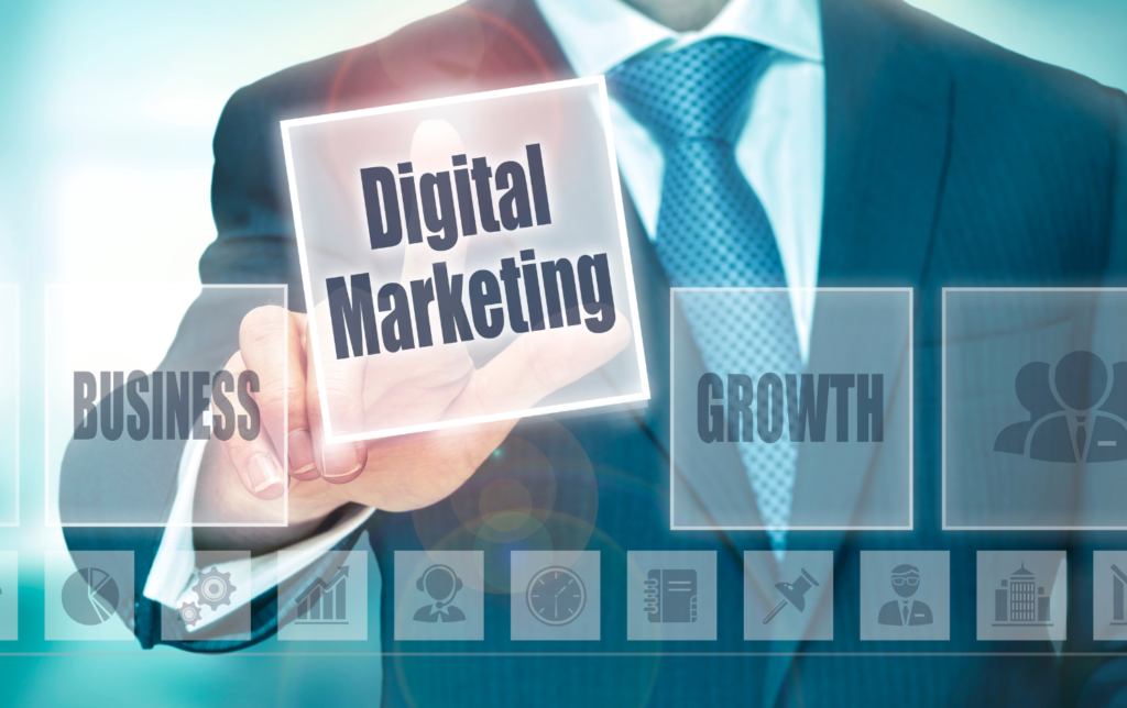 デジタルマーケティングを始めようとしているビジネスマンのイメージ画像